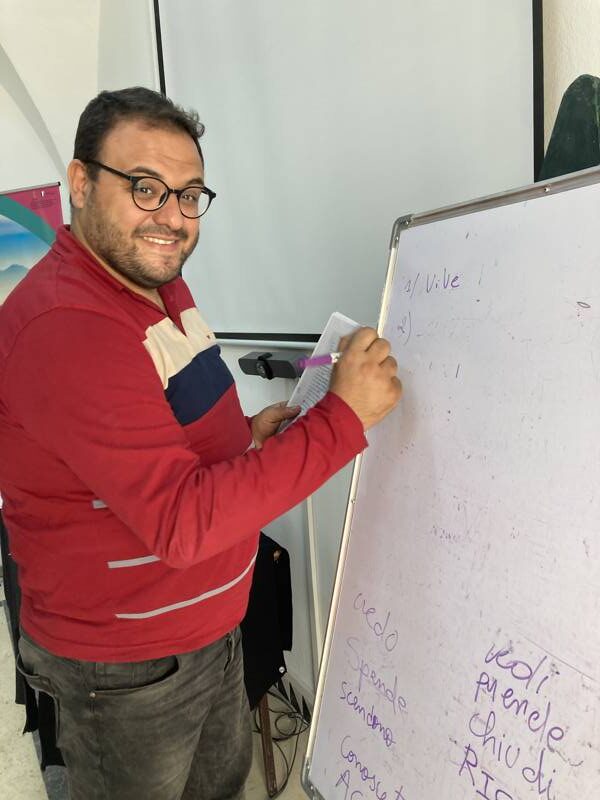 Progetto Before You Go, Tamat in Tunisia: al via la formazione linguistica 3 alla lavagna 2 rotated