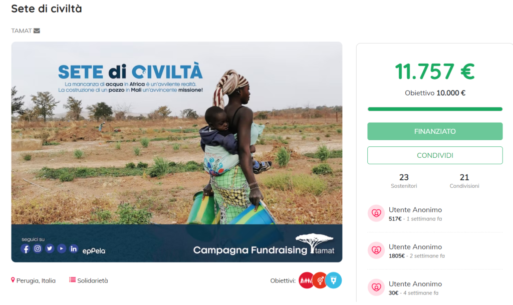 Parlano di noi 6 pozzo in mali eppela sete di civiltà