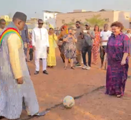 Cerimonia di lancio del progetto "Sene ni soro" e del Torneo Sportivo in Mali 4 Fabiola Bedini responsabile paese Sahel Tamat torneo